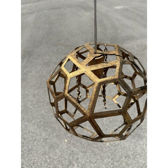 Sphere Shaped Hanging Light Home Decor Gift Idea Geometric Boho Modern Electric - Picture 2 of 16